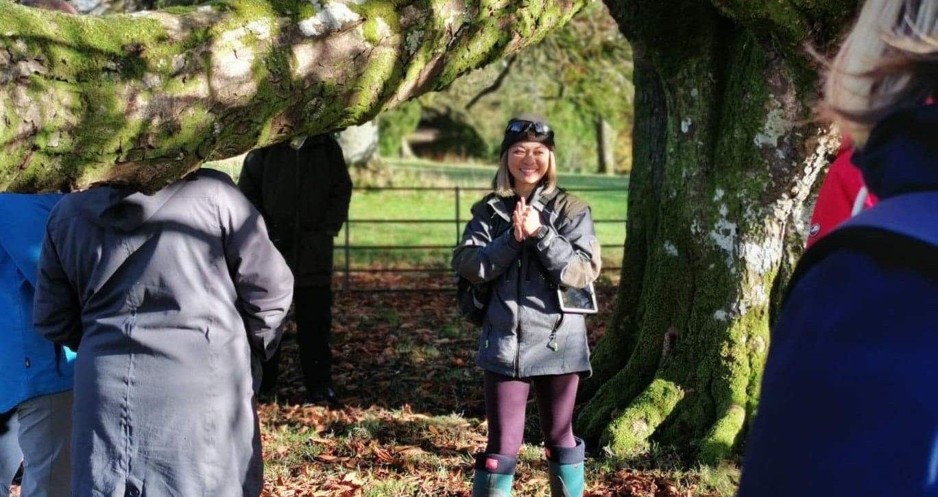 Cheryl Silvawood facilitating a tree walk
